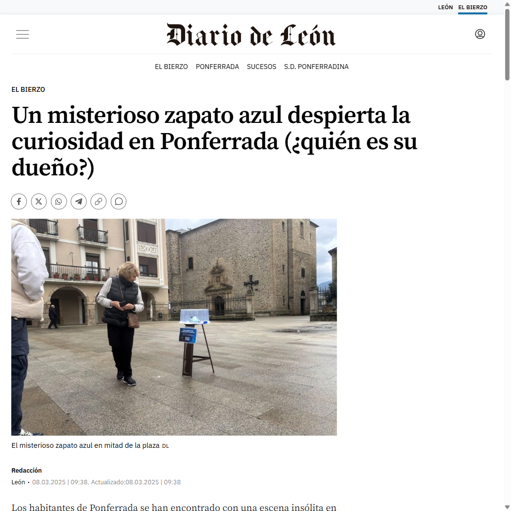 zapato azul ponferrada agencia marketing leon morrina marketing